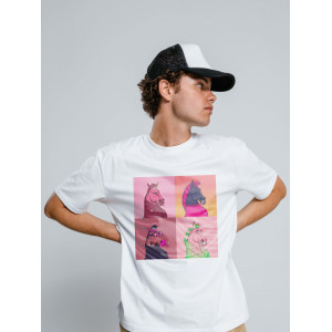 Tricou colaj de cal nebun